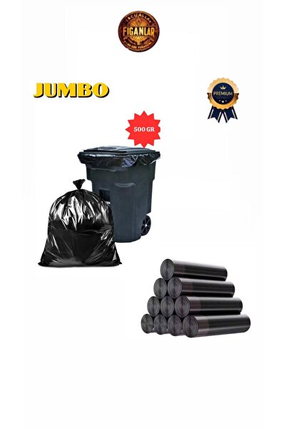 figanlar ambalaj kalın Çöp Torbası Jumbo Boy 500 gr 10’lu X10 Rulo Kalın 80x1...