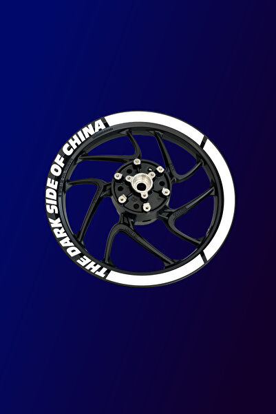 Sixteen Sticker 'The Dark Side of China' Motorcycle Wheel Rim Stripe 17'Inch ...
