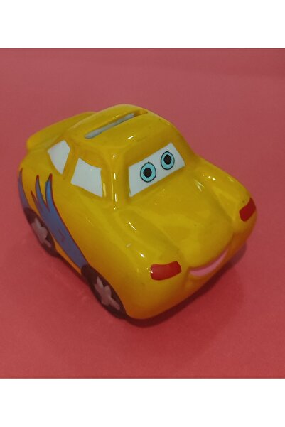 abnturk Yüksek Kalite 9x6 Cm Sevimli Mini Gülen Araba Tasarımlı Renkli Serami...