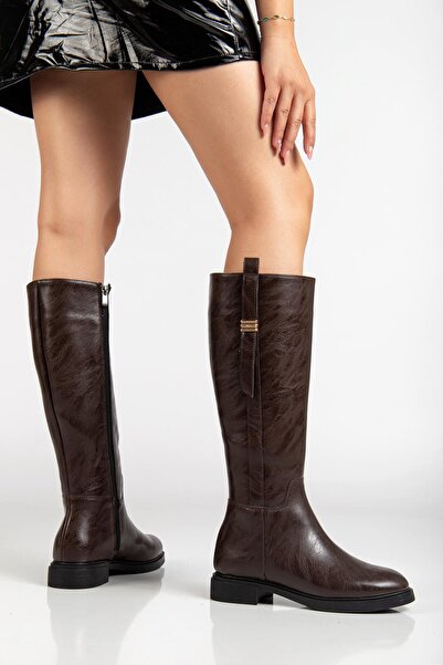 SUİNS SHOES حذاء نسائي من سوينز لابي موديل فيرمايرد باللونين الأسود والبني