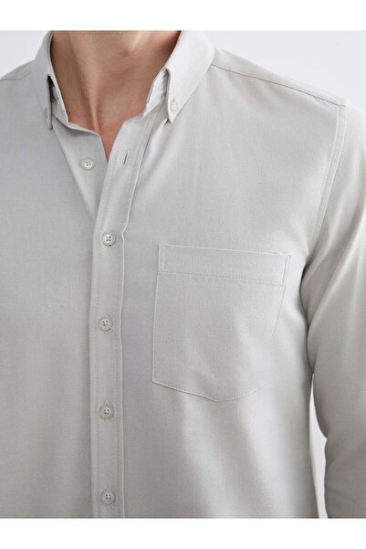 LC Waikiki LCWAIKIKI Classic Regular Fit Long Sleeve Dobby Men's Shirt