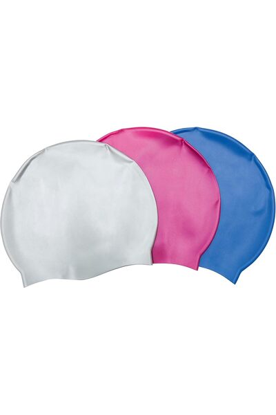 Mıncır Shop Lil'Color Wave Swimming Cap – Waterproof Silicone Cap - Ages 14+ Blue