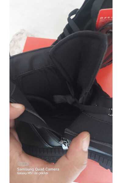 BLACK UNISEX KISA BAĞCIKLI VE FERMUARLI BOT