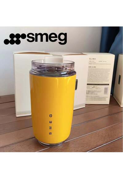 SMEG 320ML Beverage Cup Travel Portable Car Drinking Cup Stainless Steel Vacuum Leak proof 320ML Cof