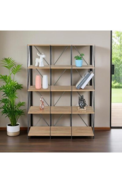 BAITY Wooden Entryway Shelf 5 Levels Modern Decor