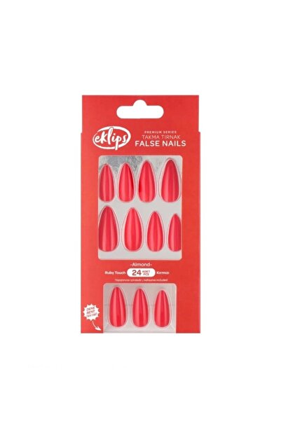 eklips Takma Tırnak Kırmızı Badem 24’lü
