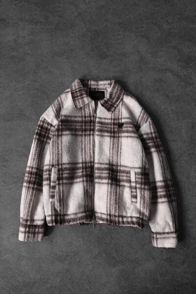 Slatra Ανδρικό μπεζ μάλλινο μπουφάν με φερμουάρ και επένδυση