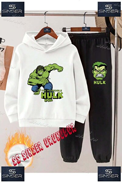 SS SİNSER Set de trening cu hanorac imprimat pentru copii, unisex, cu textul ...