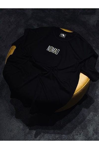 Spark Collection Ufc Nomad Shavkat Rakhmonov 100% Cotton Relax Fit Crew Neck Black T-Shirt