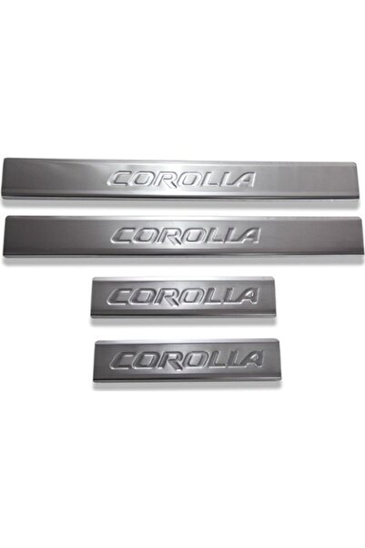 Universal TOYOTA COROLLA SEDAN UYUMLU KAPI EŞİĞİ 4 PARÇA 2019 ÜZERİ PASLANMAZ KROM