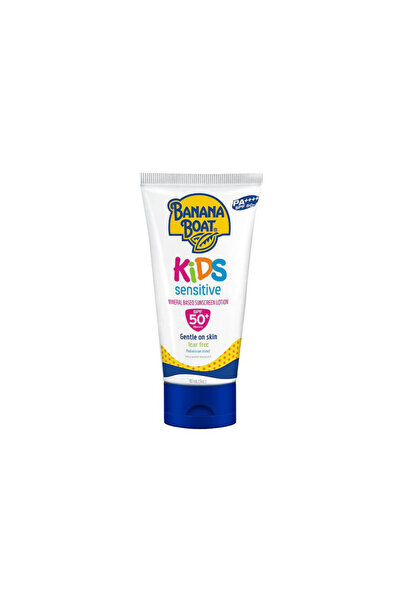 Banana Boat لوشن واقي من الشمس للأطفال بقاعدة معدنية حساس بعامل حماية من الشم...