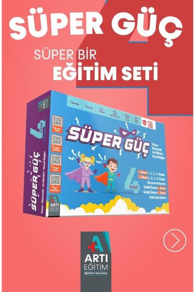 Artı Eğitim Yayınları 4. SINIF SÜPER GÜÇ EĞİTİM SETİ