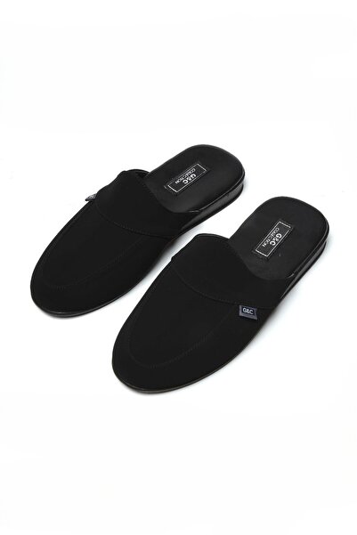 Lienna Чоловічі чорні поліестерові тапочки з нубуковою підошвою Q3L5K5CK
