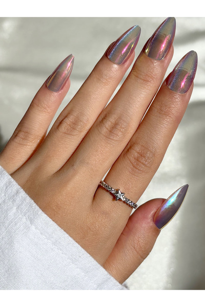 Eylülün Takısı Women's Silver Color Tiny Star Ring