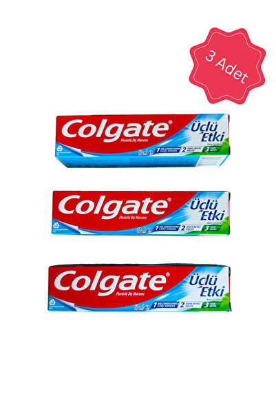 Colgate Diş Macunu Triple Action 50 ml - 3 Adet
