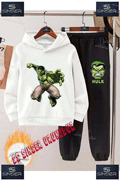 SS SİNSER Set de trening cu hanorac imprimat pentru copii, unisex, cu imprime...