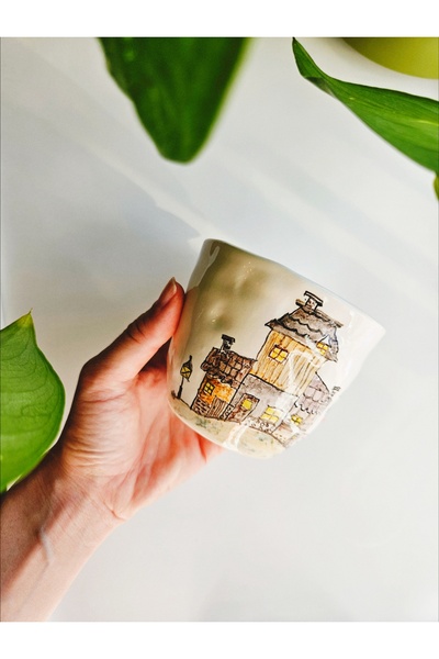 WEBBMODA Handmade Custom Drawing Design Home Mug Cup