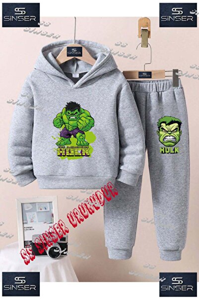 SS SİNSER Set de trening cu hanorac imprimat pentru copii, unisex, cu textul ...