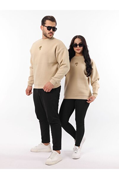 Rublays Palm Angels 3 Thread Raised Crew Neck Sweatshirt