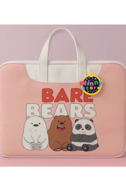 winni store Laptop Bag We Bare Bears Cartoon Design - Fits Most Portable Devices | Durable Lightweight Protectio