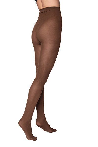 PETRA-ELISA Adela 70 DEN Polyamide Tights, Chestnut, L