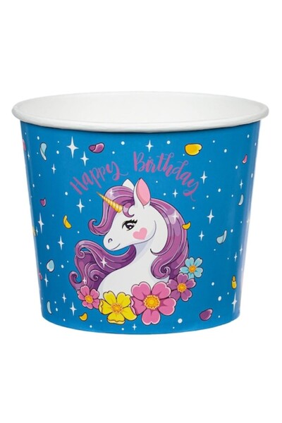 SHOPIENS Cana gustare Happy Unicorn, design Unicorn și Stele, Fuchsia Happy Birthday, 1,8 L