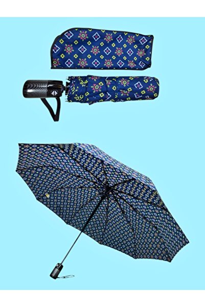 Rainwalker 10 Telli Lüx Full Otomatik Rüzgarda Kırılmayan Fiber Gövde Şemsiye