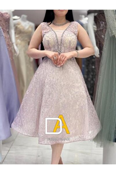 DRAT AMASYE Short Embroidered Dress with Full Crystals