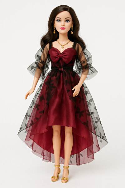 TSUMAB Fashion Doll with Elegant Sparkle Dress – Modern Beautiful Doll for Kids (3+ Years)