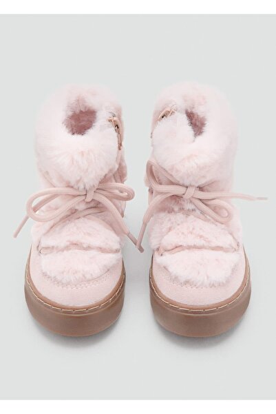 MANGO Baby Kürklü kordonlu bot