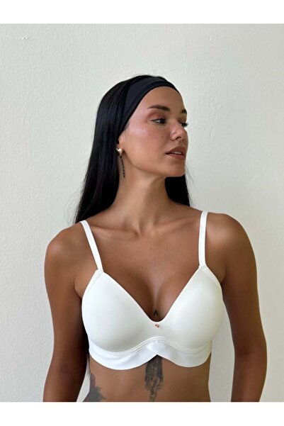 MAVİ QUMSAL Σουτιέν Εκρού με Ελαφριά Υποστήριξη και Κοπή με Λέιζερ – Άνετο κα...