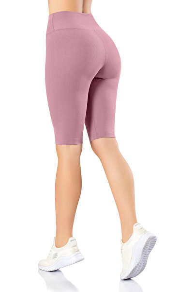 Soweto Women's High Waist Recovery Short Leggings, Diver Ribbed