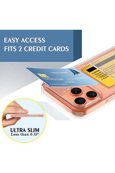 m.tk moveteck Apple iPhone 17 Pro Case Shock-Absorbing Cover with Camera Protection and Corner Protection, Card Holder Wallet