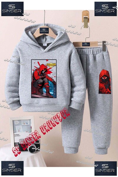 SS SİNSER Παιδικό Unisex Σετ Φόρμας με Κουκούλα και Στάμπα "ORMCKMAN KAPSONLU...