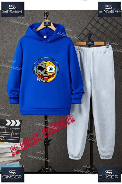 SS SİNSER Set de trening unisex pentru copii, cu hanorac cu imprimeu special ...