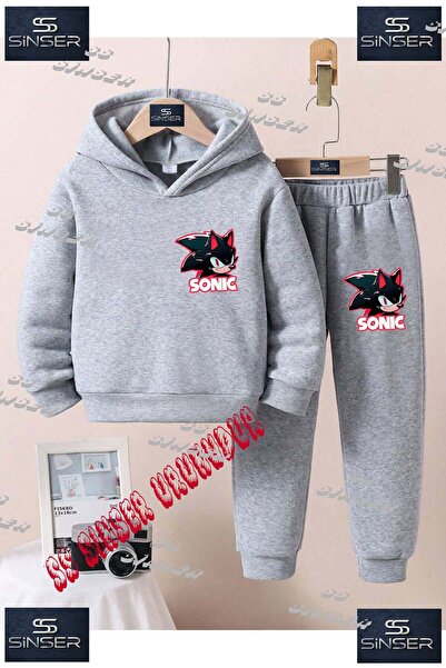 SS SİNSER Children's Unisex'Sonic Syh Kafa Logo' Custom Printed Hooded Sweats...