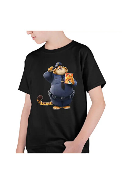 OEM Tricou Copii Baieti Zootopia Gheruta Tigru Politist
