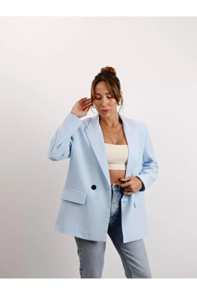 mirabella Kadın Oversize Daddy Premium Astarlı Blazer Ceket