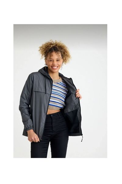 The Naz Line معطف واق من المطر مقاوم للماء للنساء