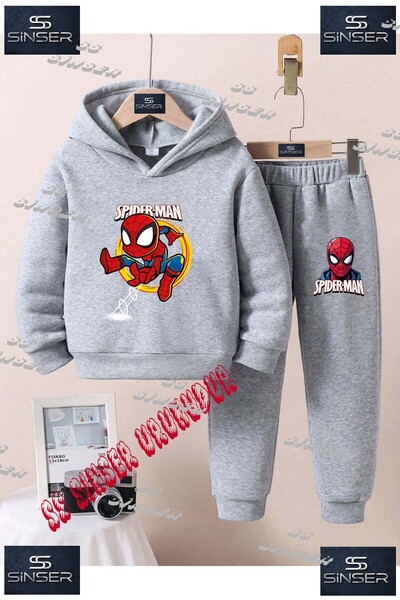 SS SİNSER Παιδικό Unisex Σετ Φούτερ με Κουκούλα και Στάμπα "ORMCKMAN COCUK DA...