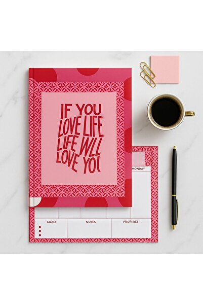 YLDZ مخطط أسبوعي بحجم A4 - دفتر تخطيط أسبوعي بحجم A4 يحتوي على 48 صفحة مسطرة ...