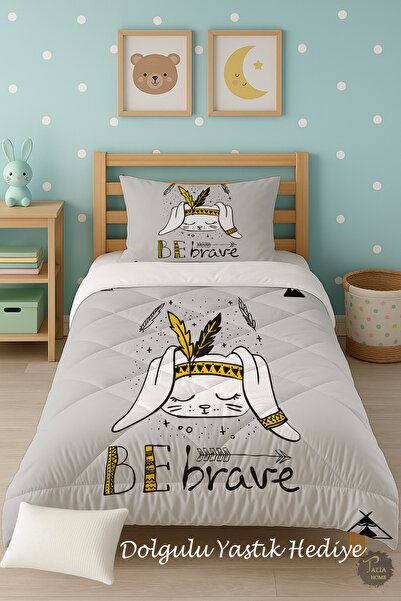 Talia Home Сміливий малюнок Одномісний дитячий ковдра Сонний набір TLAG-012