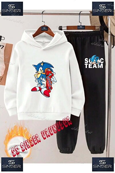 SS SİNSER Set de trening cu hanorac cu imprimeu special pentru copii, unisex,...