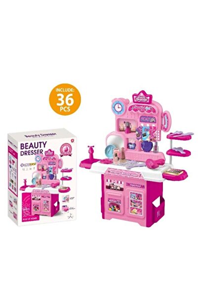 Toybox مجموعة ألعاب مكياج رائعة مع ضوء وصوت، طاولة تلبيس للأطفال الصغار