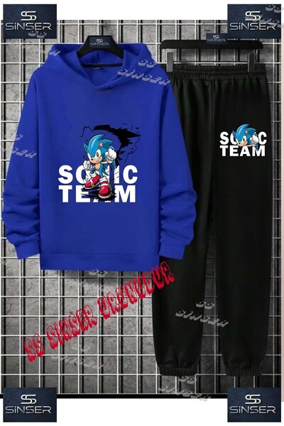 SS SİNSER Children's Unisex "Sonic Team Ark Fnl" Custom Printed Hoodie Tracks...