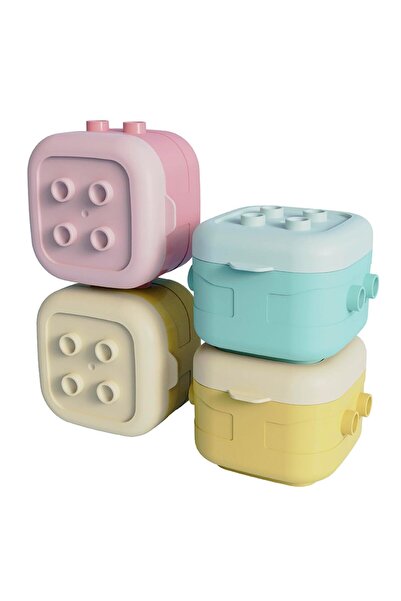 Arabest 4-Piece Portable Baby Food Storage Box Set,120 ml Stackable Building ...