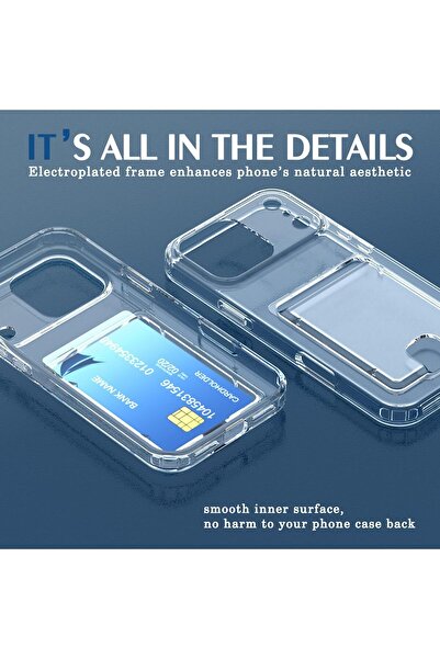 m.tk moveteck Apple iPhone 17 Pro Max Case Shock-Absorbing Cover with Camera Protection and Corner Protection, Card Holder Wallet