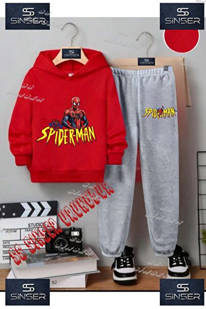 SS SİNSER Set de trening cu hanorac imprimat pentru copii, unisex, cu textul ...