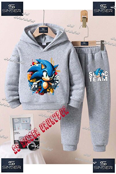 SS SİNSER Set de trening cu hanorac cu imprimeu special pentru copii, unisex,...