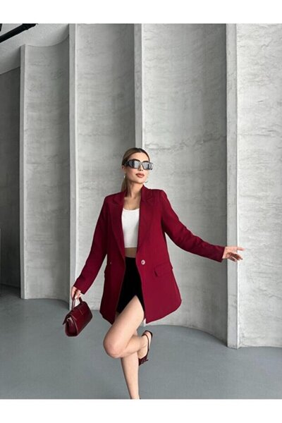 mirabella Women's Oversize Daddy Premium Lined Blazer Jacket